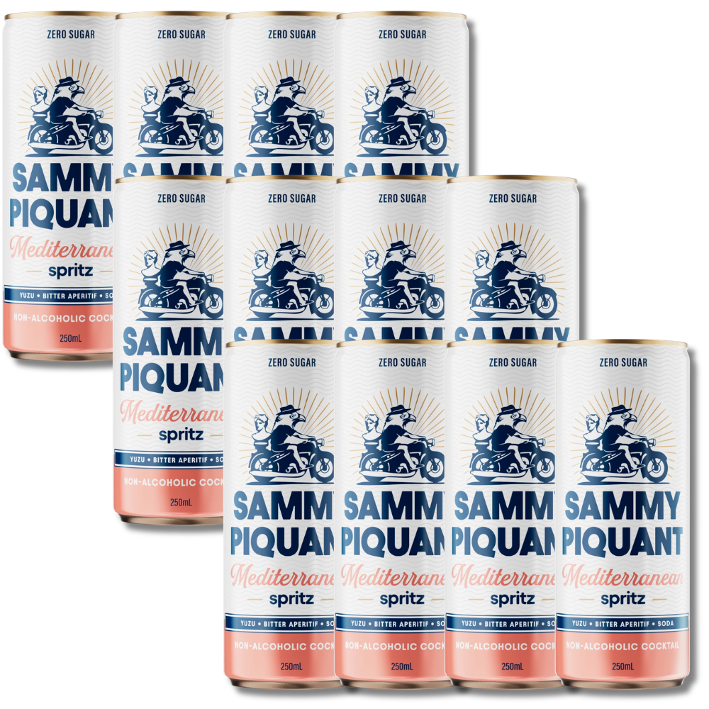 Sammy Piquant: Mediterranean Spritz Zero Sugar Alcohol Free Cocktail 250ml - Sammy Piquant - Craftzero