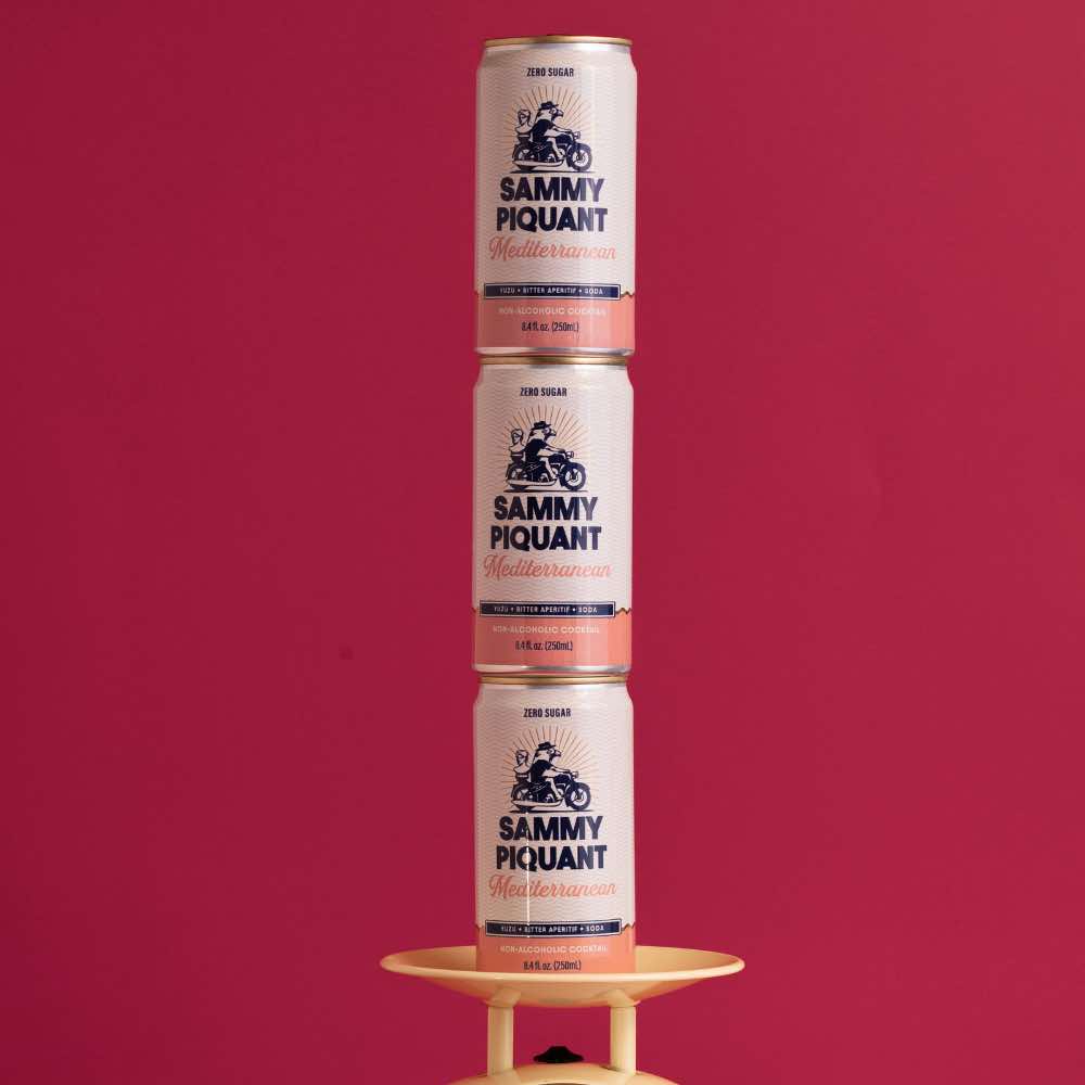 Sammy Piquant: Mediterranean Spritz Zero Sugar Alcohol Free Cocktail 250ml - Sammy Piquant - Craftzero