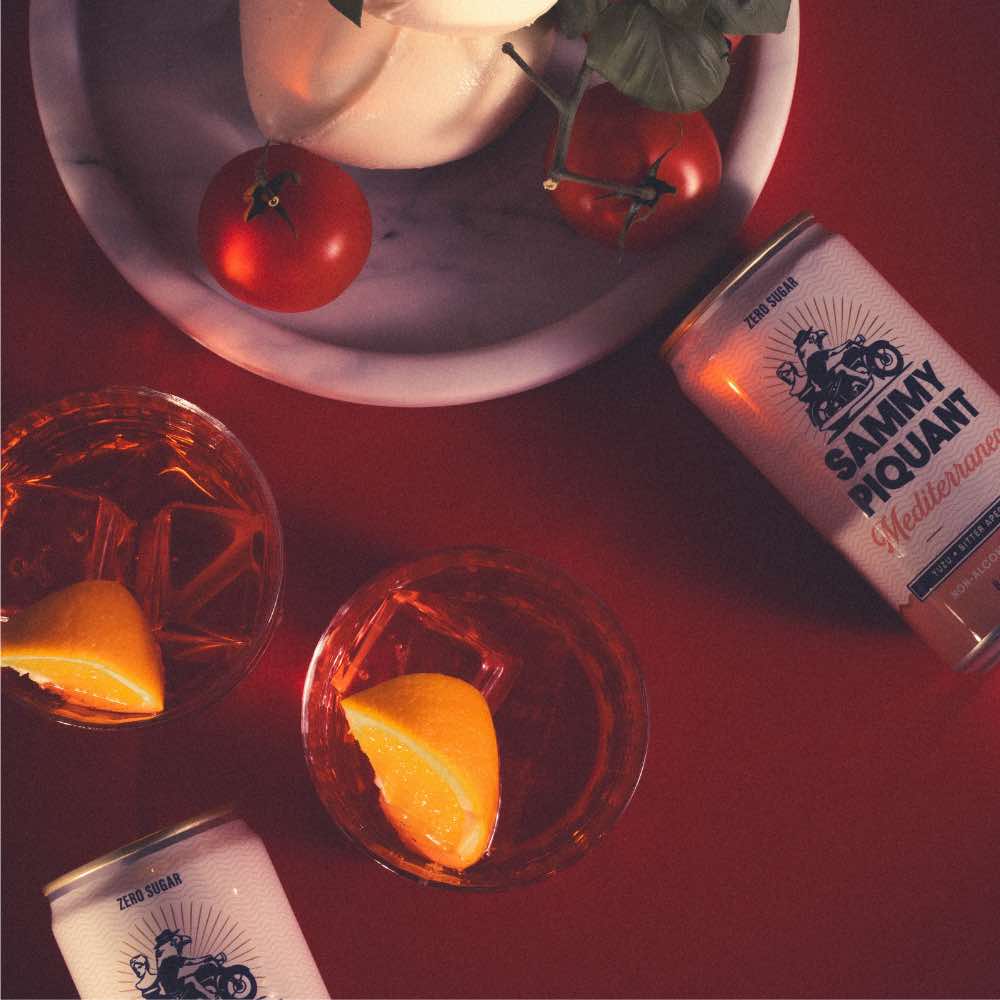 Sammy Piquant: Mediterranean Spritz Zero Sugar Alcohol Free Cocktail 250ml - Sammy Piquant - Craftzero