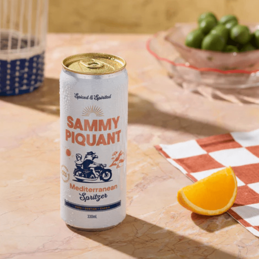 Sammy Piquant: Mediterranean Spritz Zero Sugar Alcohol Free Cocktail 250ml - Sammy Piquant - Craftzero