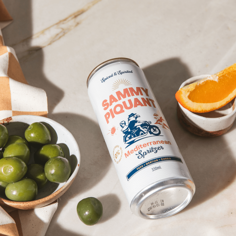 Sammy Piquant: Mediterranean Spritzer Cocktail 250ML - Sammy Piquant - Craftzero