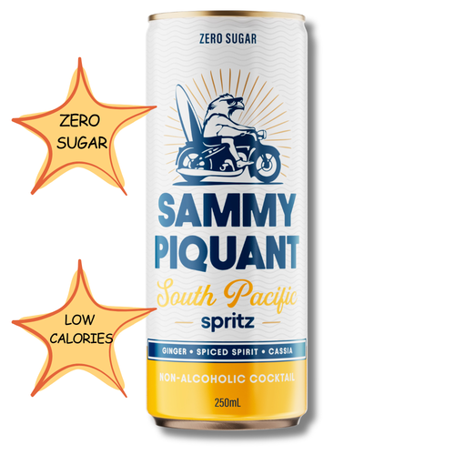 Sammy Piquant: South Pacific Spritz Zero Sugar Alcohol Free Cocktail 250ml - Sammy Piquant - Craftzero
