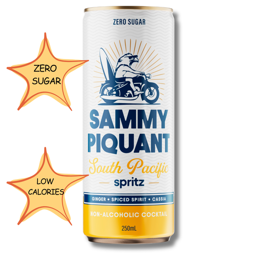 Sammy Piquant: South Pacific Spritz Zero Sugar Alcohol Free Cocktail 250ml - Sammy Piquant - Craftzero