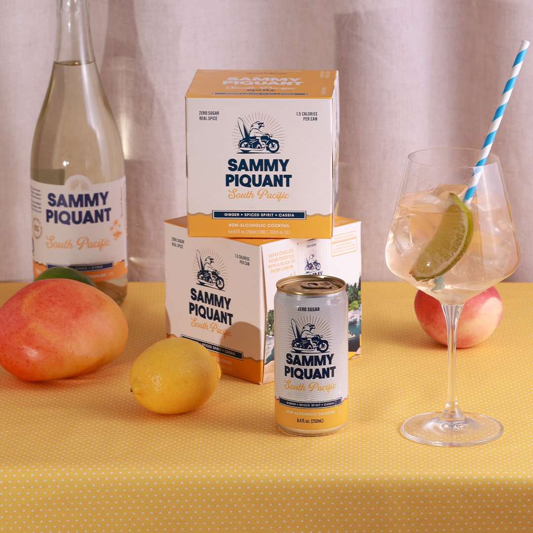 Sammy Piquant: South Pacific Spritz Zero Sugar Alcohol Free Cocktail 250ml - Sammy Piquant - Craftzero