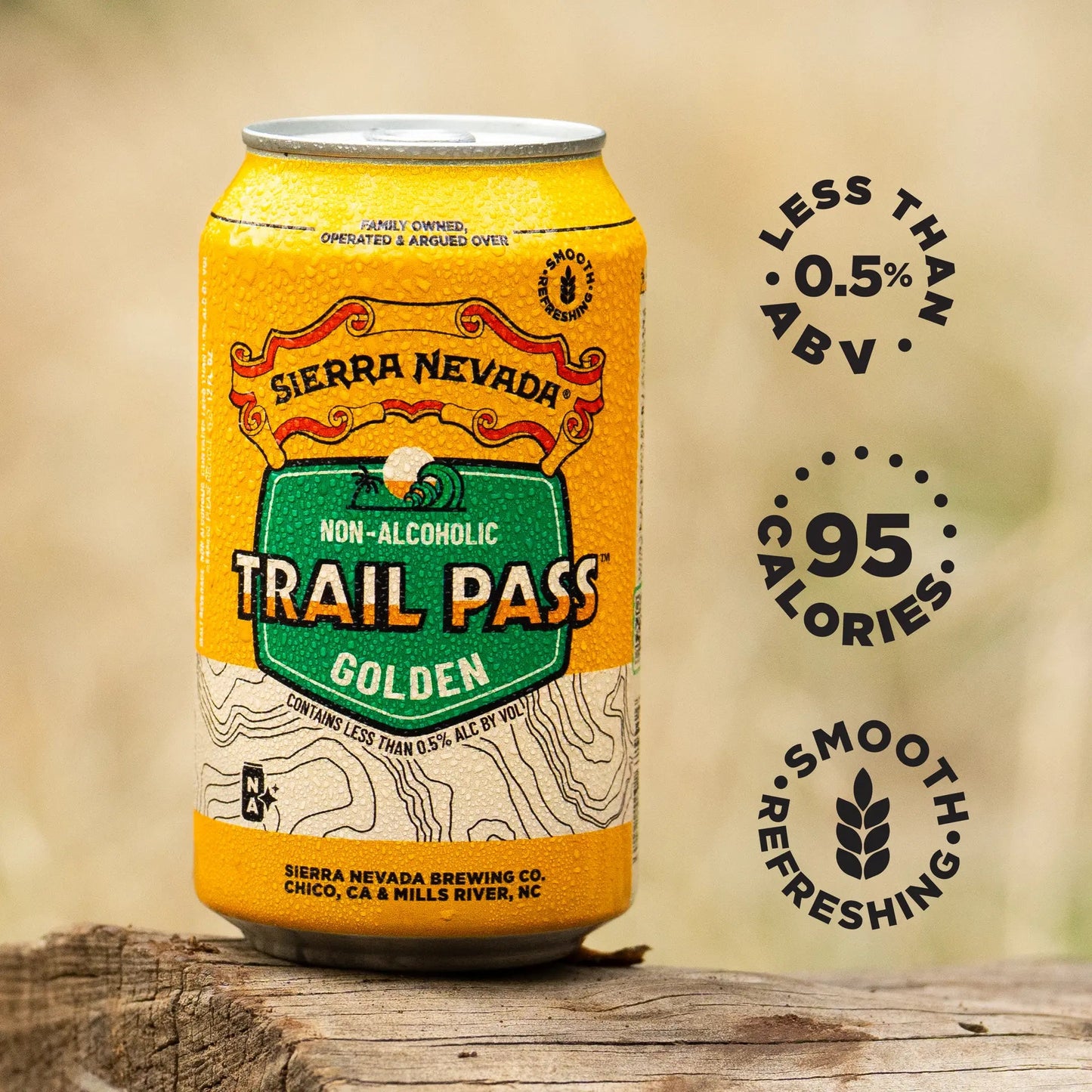 Sierra Nevada Trail Pass Non-Alcoholic Beer Golden Ale 355ml - Sierra Nevada - Craftzero
