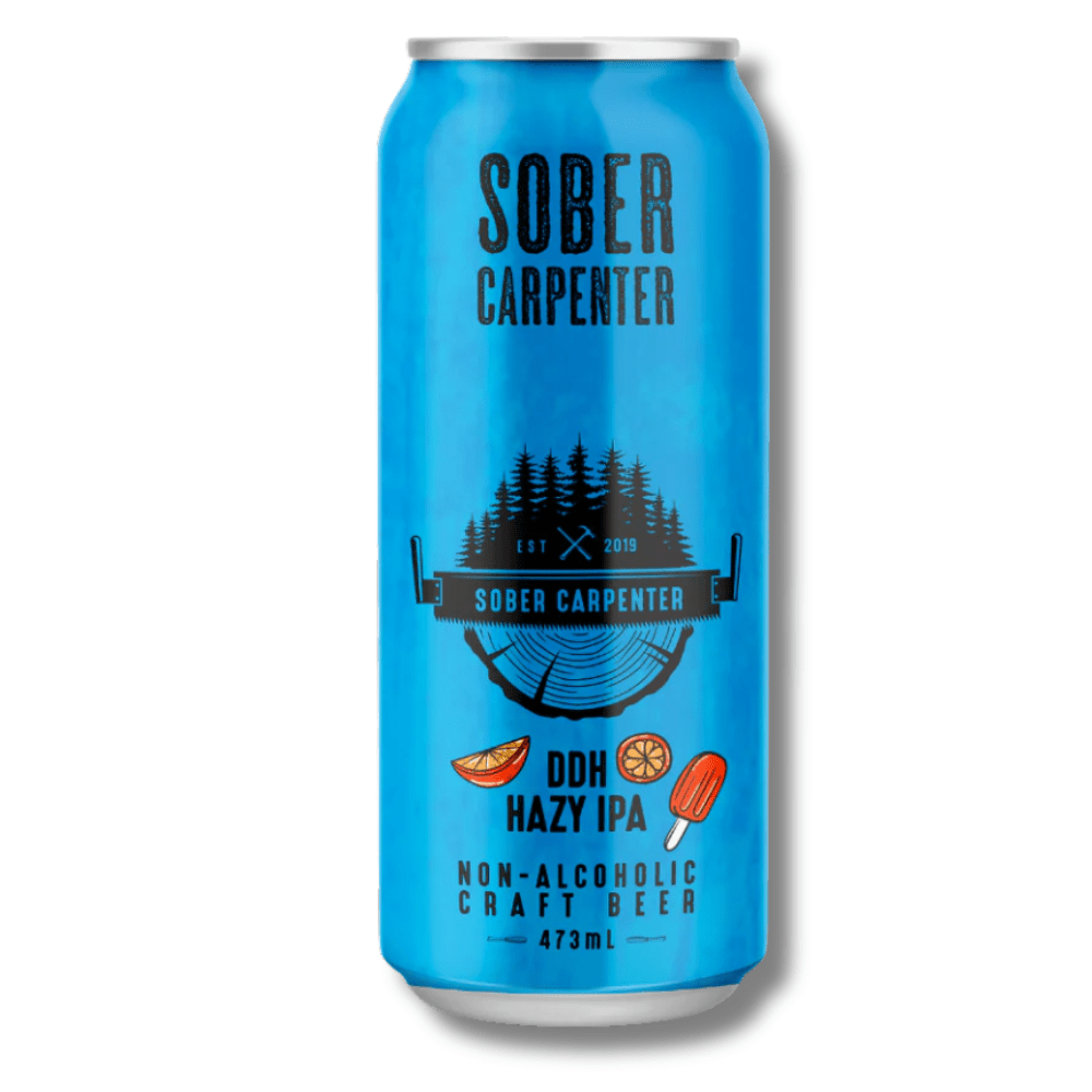 Sober Carpenter DDH Hazy IPA Non-Alcoholic Craft Beer 473ml - Sober Carpenter - Craftzero