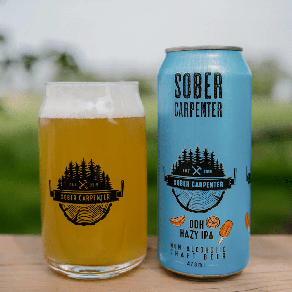 Sober Carpenter DDH Hazy IPA Non-Alcoholic Craft Beer 473ml - Sober Carpenter - Craftzero