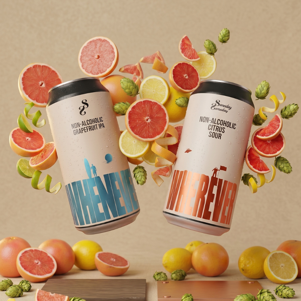 Someday Somehow Gluten Free Alcohol Free "Whenever" Grapefruit IPA 440ml - Someday Somehow - Craftzero