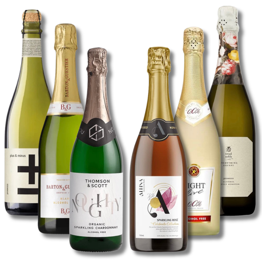Sparkle Sensation: Non-Alcoholic Sparkling Wine Collection (6 Pack)
