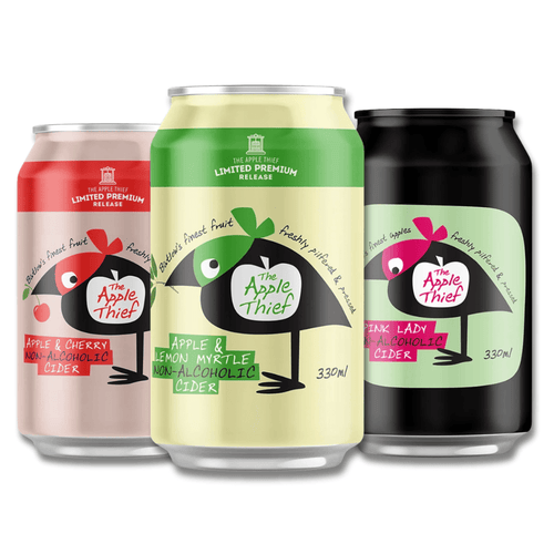 The Apple Thief Alcohol Free Cider Bundle: Pink Lady, Cherry & Lemon Myrtle (12 Pack) - The Apple Thief - Craftzero