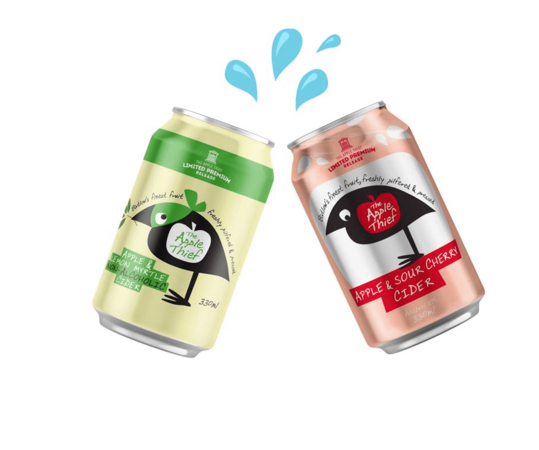 The Apple Thief Alcohol Free Cider Bundle: Pink Lady, Cherry & Lemon Myrtle (12 Pack) - The Apple Thief - Craftzero