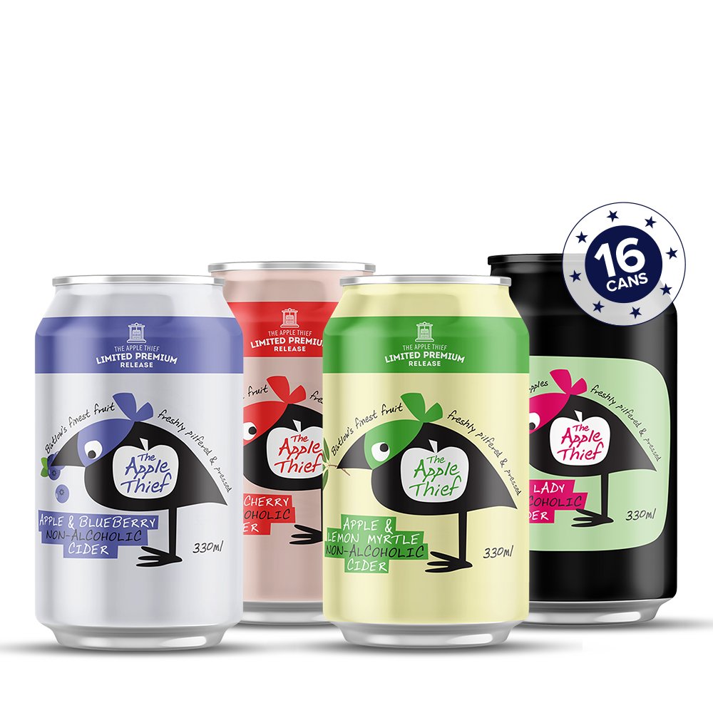 The Apple Thief Cider Variety Bundle – Gluten & Alcohol Free (16 Pack) - The Apple Thief - Craftzero