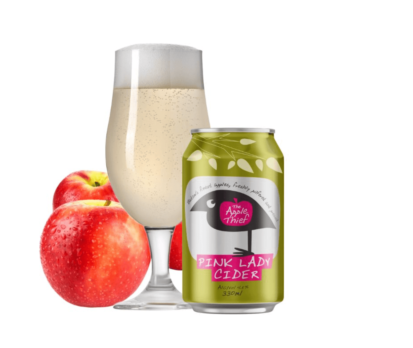 The Apple Thief Pink Lady Non-Alcoholic Cider 330ml - The Apple Thief - Craftzero