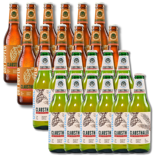 The Clausthaler Duo Bundle: Original Pilsner & Unfiltered Dry Hopped Zero Beer (24 Pack) - Clausthaler - Craftzero