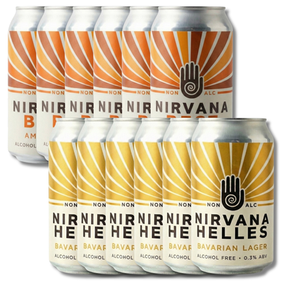 The Nirvana Perfect Pour Duo (12 x 330ml Non-Alcoholic Beer) - Nirvana - Craftzero