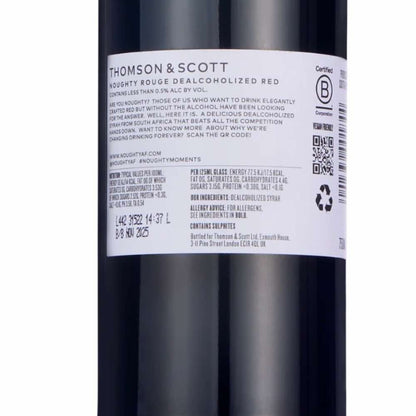 Thomson & Scott Noughty Rouge Syrah 750ml - Thomson and Scott - Craftzero