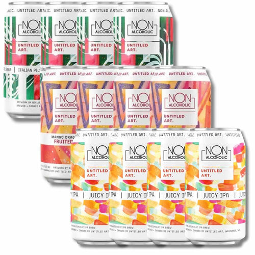 Untitled Art Non-Alcoholic Beer Discovery Bundle (12 x 355ml) - Untitled Art - Craftzero