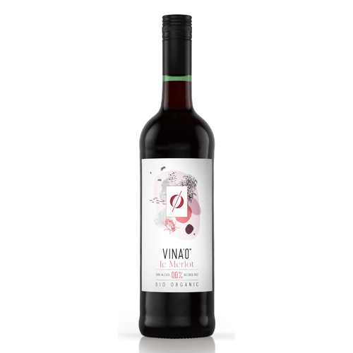 VINA’0° Le Merlot Alcohol-Free Organic Red Wine 750mL - VINA’0 - Craftzero