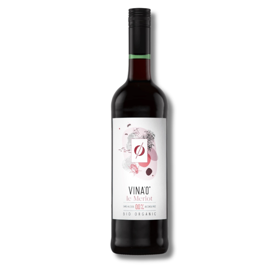 VINA’0° Le Merlot Alcohol-Free Organic Red Wine 750mL - VINA’0 - Craftzero