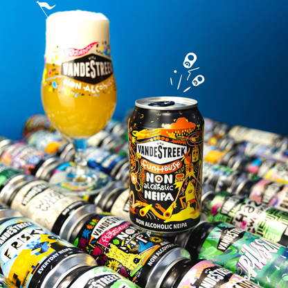 Vandestreek Non-Alcoholic Beer Trio Experience | Playground, NEIPA, & Grapefruit (12 Pack)