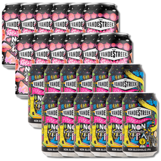 Vandestreek Playground & Grapefruit Non-Alcoholic Beer Duo (24 Cans) - Vandestreek - Craftzero