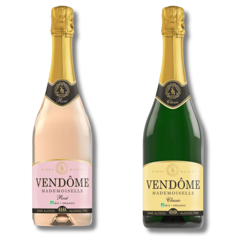 Vendome Mademoiselle Rose & White Duo 750ml (2 Bottles) - Alcohol Removed - Vendome - Craftzero