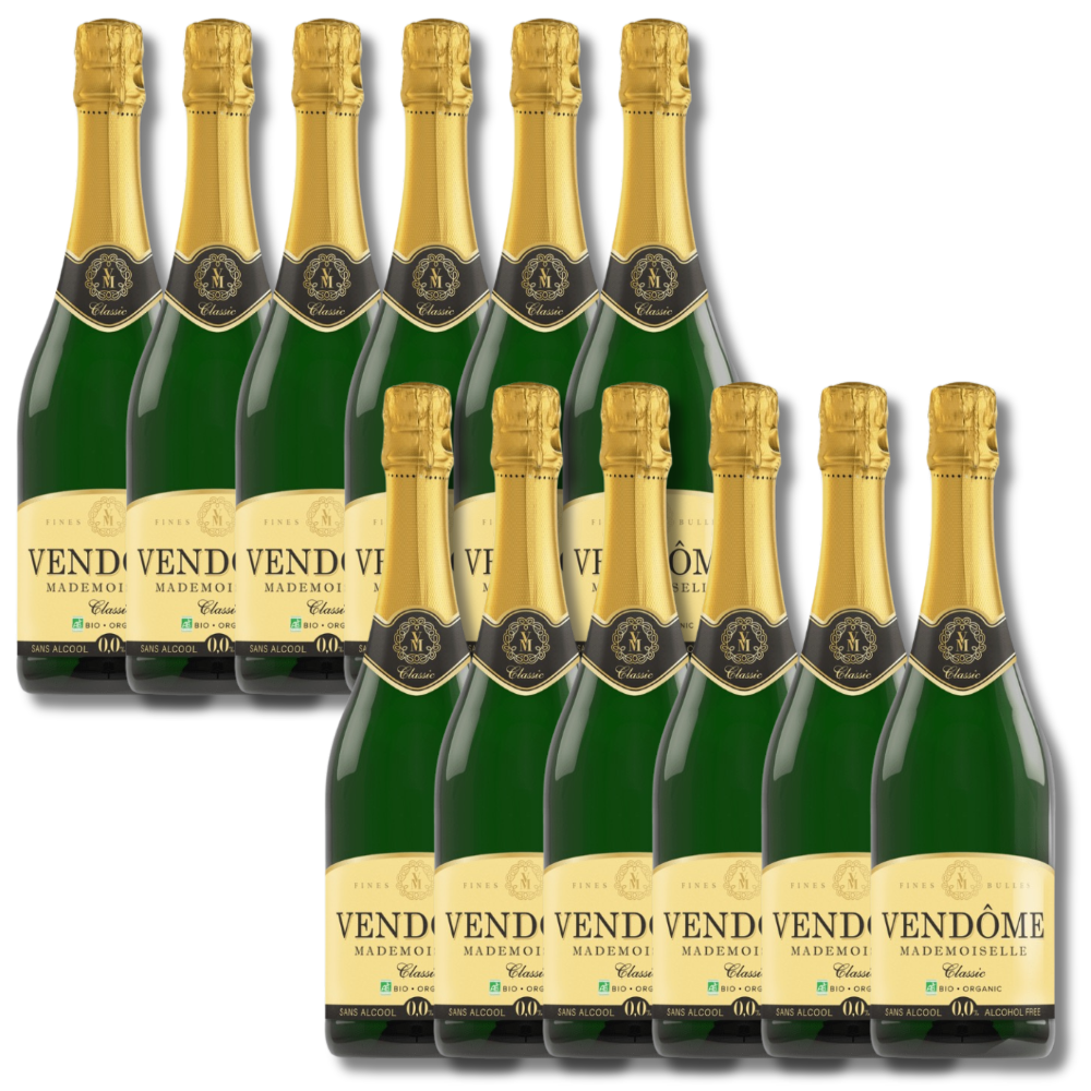Vendome Mademoiselle White Alcohol-Free Organic Sparkling 750ml