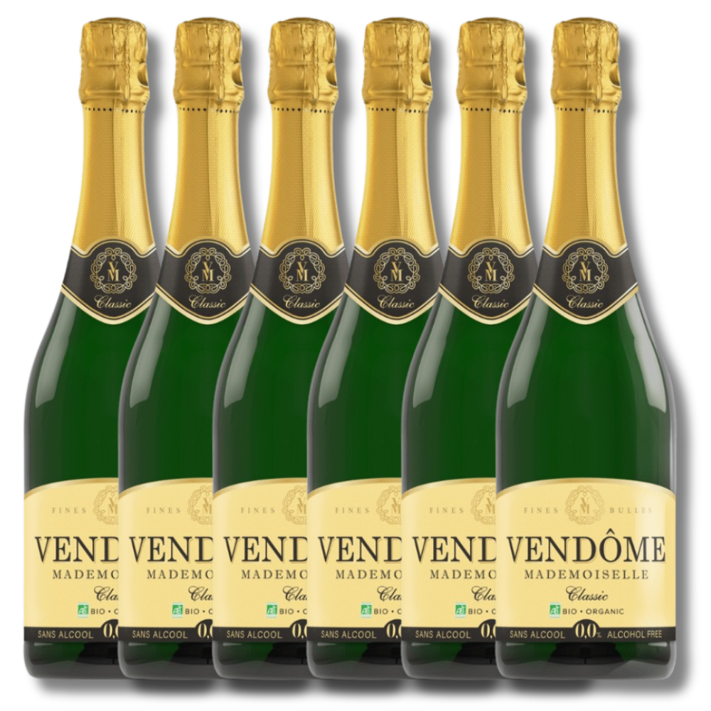 Vendome Mademoiselle White Alcohol-Free Organic Sparkling 750ml