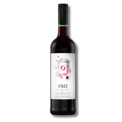 VINA’0° Le Merlot Alcohol-Free Organic Red Wine 750mL