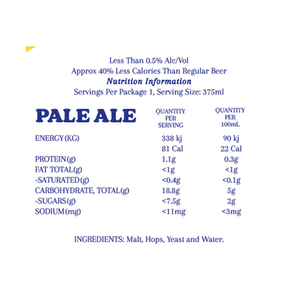 Yeah Nah Alcohol Free Pale Ale 375ml - Yeah Nah Beer - Craftzero