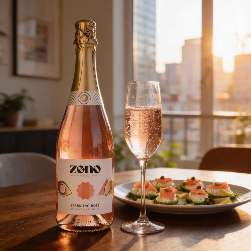 ZENO Sparkling Rosé Alcohol Free 750ml - ZENO - Craftzero