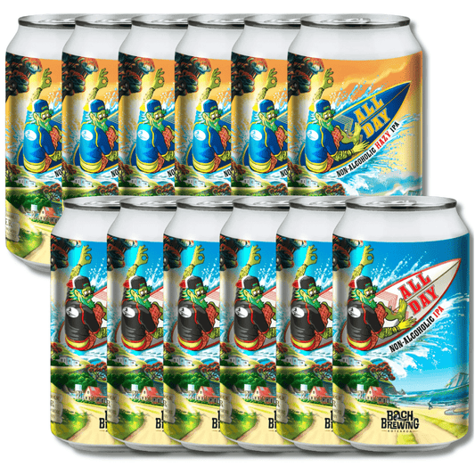 Bach Brewing All Day Duo: Non - Alcoholic IPA & Hazy IPA Bundle (12Pk) | Bach Brewing | Craftzero