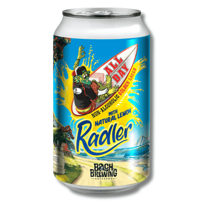 Bach Brewing All Day Non-Alcoholic Lemon Radler IPA 330ml - Bach Brewing - Craftzero