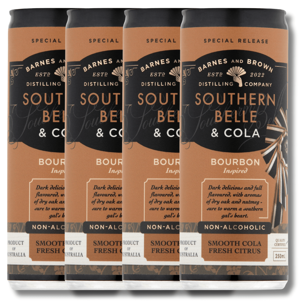 Barnes and Brown Non Alcoholic Southern Belle & Cola (Bourbon Inspired) RTD 250ml | Barnes & Brown | Craftzero