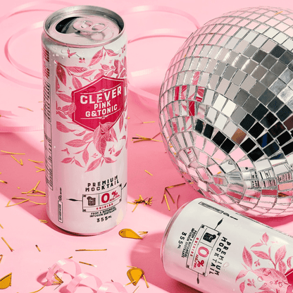 Clever Mocktails Non Alcoholic Pink Gin & Tonic 355ml - Clever Mocktails - Craftzero
