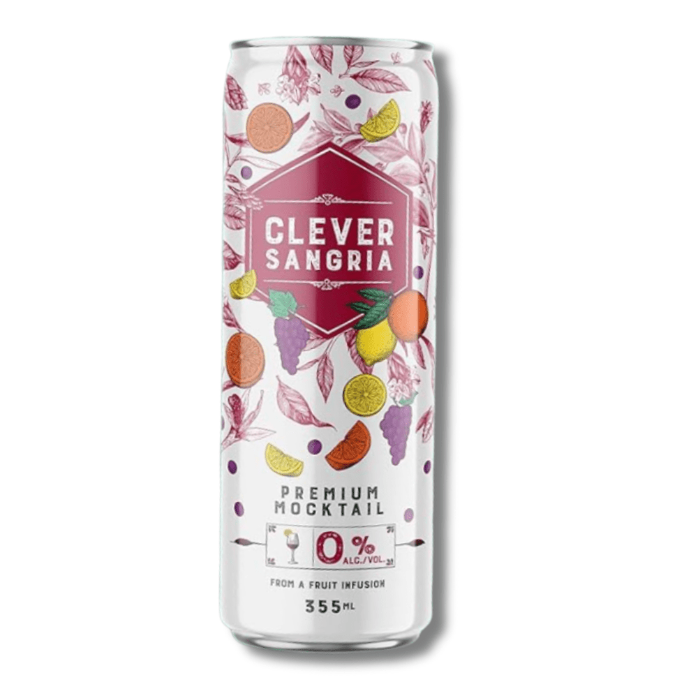 Clever Mocktails Non Alcoholic Red Sangria 355ml - Clever Mocktails - Craftzero