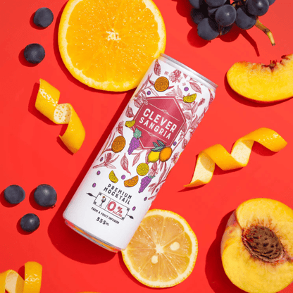 Clever Mocktails Non Alcoholic Red Sangria 355ml - Clever Mocktails - Craftzero