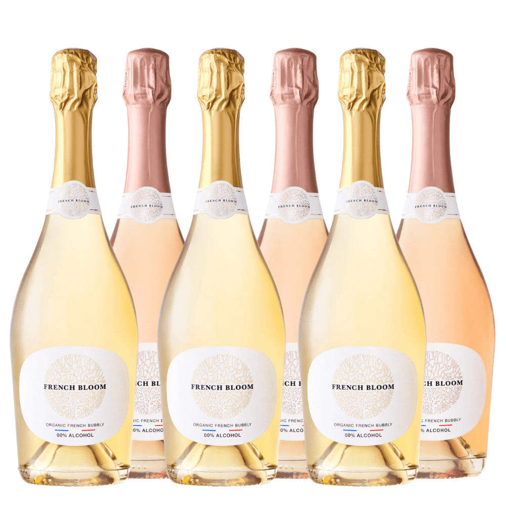 French Bloom Le Blanc & Le Rosé Alcohol-Free Sparkling Duo Bundle 750ml (Case 6) + FREE TOTE BAG - French Bloom - Craftzero