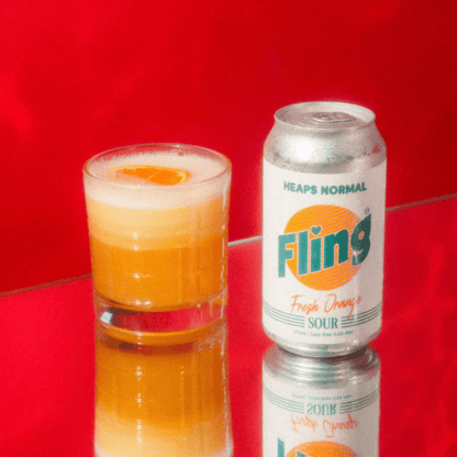 Heaps Normal “Fling” Fresh Orange Sour - Alcohol Free 375ml - Heaps Normal - Craftzero