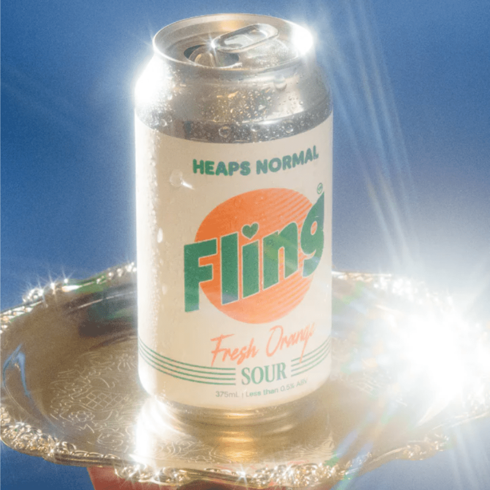 Heaps Normal “Fling” Fresh Orange Sour - Alcohol Free 375ml - Heaps Normal - Craftzero