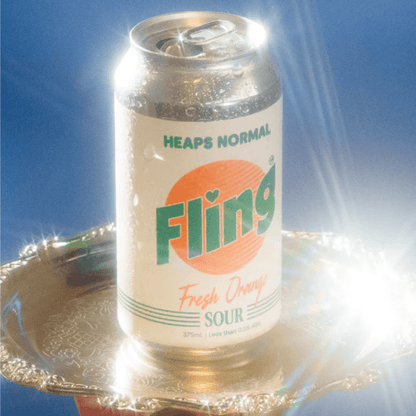 Heaps Normal “Fling” Fresh Orange Sour - Alcohol Free 375ml - Heaps Normal - Craftzero