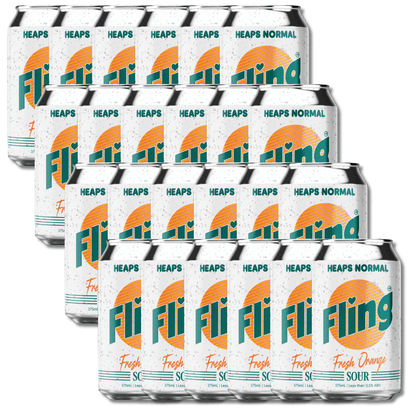 Heaps Normal “Fling” Fresh Orange Sour - Alcohol Free 375ml - Heaps Normal - Craftzero