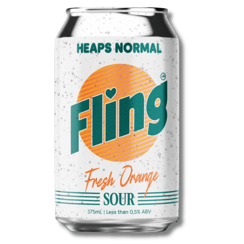 Heaps Normal “Fling” Fresh Orange Sour - Alcohol Free 375ml - Heaps Normal - Craftzero