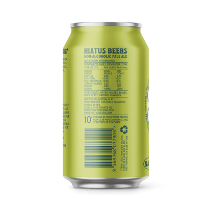 Hiatus Beers Non-Alcoholic Pale Ale 375ml - Hiatus Beers - Craftzero
