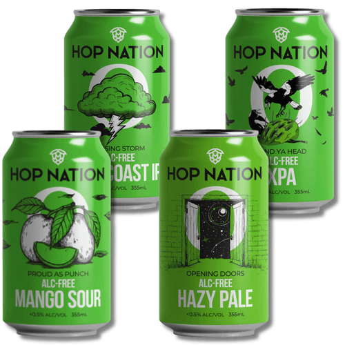 Hop Nation Heaven - Non-Alcoholic Beer Bundle (16 Pack) - Hop Nation Brewing Co. - Craftzero
