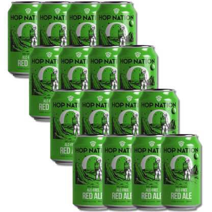 Hop Nation No Buzz American Red Non-Alcoholic Beer 355ml - Hop Nation Brewing Co. - Craftzero