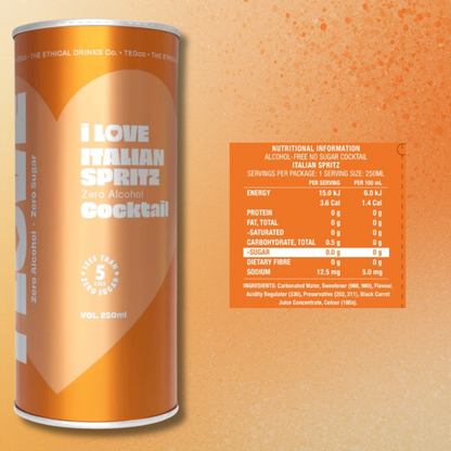 I Love Non-Alc Italian Spritz Cocktail 250ml - I Love - Craftzero
