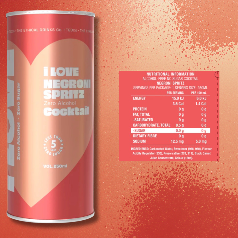 I Love Non-Alc Negroni Spritz Cocktail 250ml - I Love - Craftzero