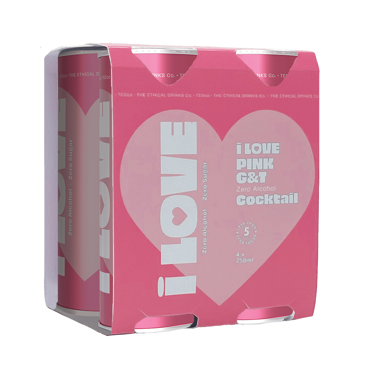 I Love Non-Alc Pink G&T Cocktail 250ml - I Love - Craftzero