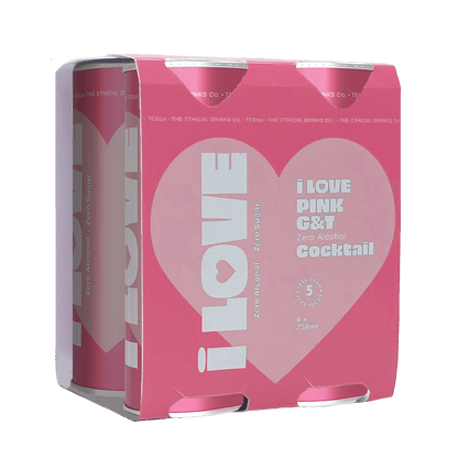 I Love Non-Alc Pink G&T Cocktail 250ml - I Love - Craftzero